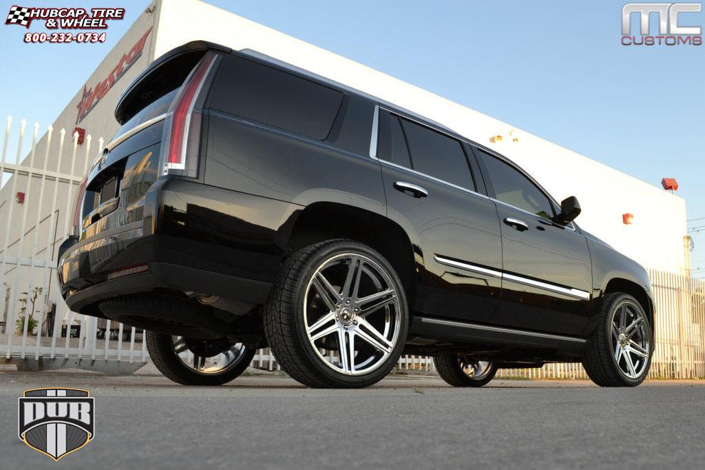 vehicle gallery/cadillac escalade dub skillz s122  Chrome wheels and rims